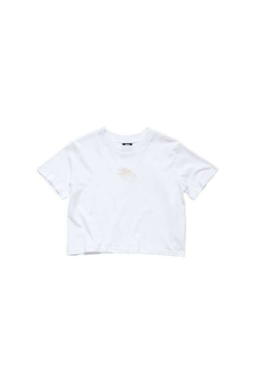 Stussy Womens Graffiti Slim T Shirt White - ADTJI1762